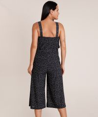 Macacao-Feminino-Pantacourt-Estampado-de-Poa-Decote-Reto-Alca-Media-Preto-9832201-Preto_2