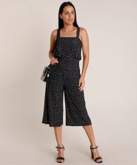 Macacao-Feminino-Pantacourt-Estampado-de-Poa-Decote-Reto-Alca-Media-Preto-9832201-Preto_3