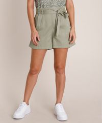 Short-Feminino-Clochard-Cintura-Super-Alta-com-Bolsos-Kaki-Escuro-9703684-Kaki_Escuro_1