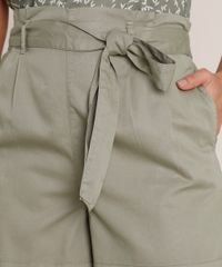 Short-Feminino-Clochard-Cintura-Super-Alta-com-Bolsos-Kaki-Escuro-9703684-Kaki_Escuro_4