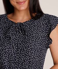 Blusa-Feminina-Estampada-de-Poa-com-Babado-Gola-Laco-Manga-Curta-Azul-Escuro-9661215-Azul_Escuro_4