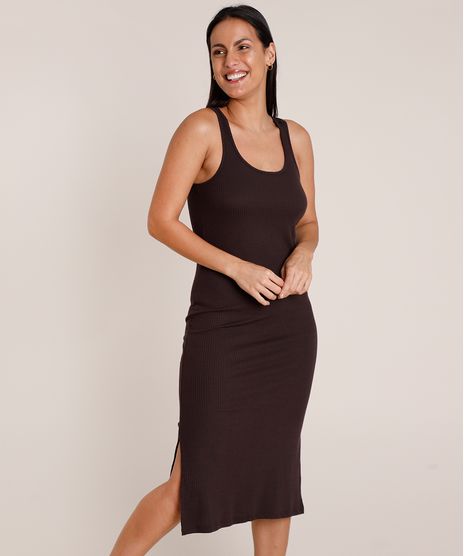 Vestido-Feminino-Midi-Canelado-Sem-Manga-Decote-Nadador-Preto-9900592-Preto_1