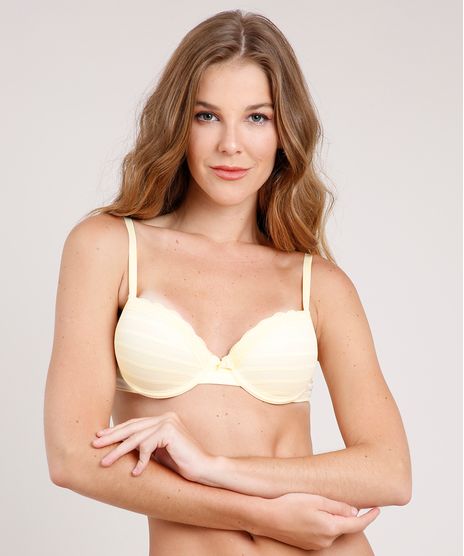 Sutia-Push-Up-em-Tule-Listrado-com-Renda-Bojo-e-Aro-Amarelo-9735854-Amarelo_1