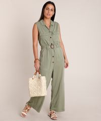Macacao-Feminino-com-Botoes-e-Cinto-Sem-Manga-Verde-Militar-9834897-Verde_Militar_3
