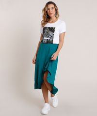 Saia-Feminina-Midi-Estampado-de-Poa-com-Babado-e-Fenda-Verde-9856872-Verde_3