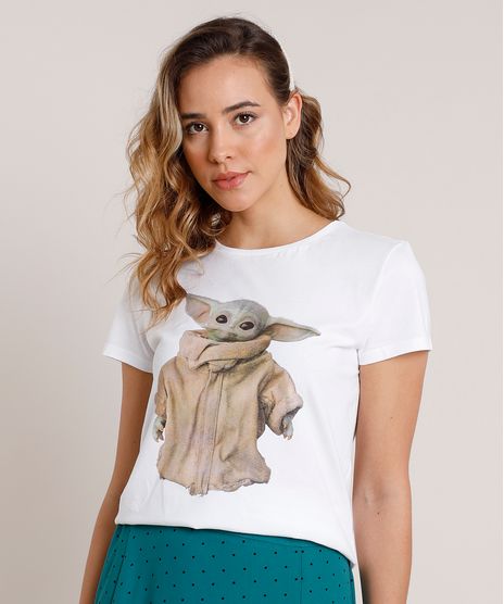 Blusa-Feminina-Baby-Yoda-Star-Wars-Manga-Curta-Decote-Redondo-Off-White-9914516-Off_White_1