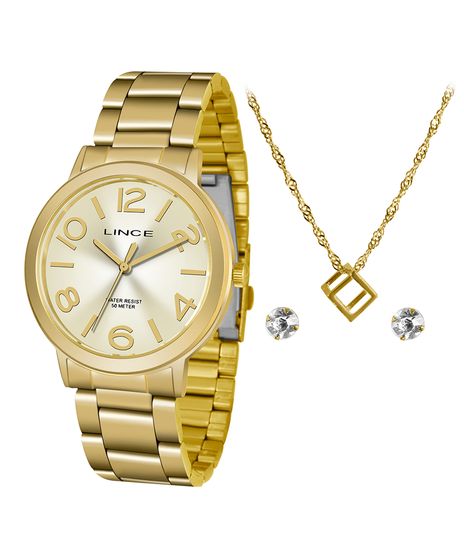 Kit-de-Relogio-Analogico-Lince-Feminino---Brinco---Colar---LRGH087L-KV44C2KX-Dourado-9474590-Dourado_1