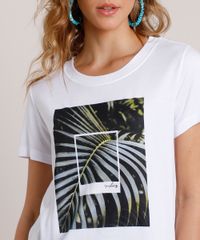 Blusa-Feminina-com-Estampa-de-Folhagens-Manga-Curta-Decote-Redondo-Branco-9801380-Branco_4