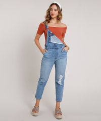 Macacao-Jeans-Feminino-com-Rasgos-e-Ziper--Azul-Medio-9833548-Azul_Medio_3
