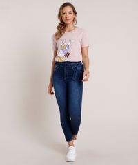 Blusa-Feminina-Margarida-Manga-Curta-Decote-Redondo-Rose-9791751-Rose_3