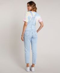 Macacao-Jeans-Feminino-Destroyed-com-Ziper--Azul-Claro-9833549-Azul_Claro_2