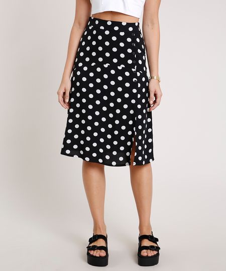 Saia-Feminina-Midi-Estampado-de-Poa-com-Botoes-Preta-9862134-Preto_1 Saia-Feminina-Midi-Estampado-de-Poa-com-Botoes-Preta-9862134-Preto_1