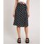 Saia-Feminina-Midi-Estampado-de-Poa-com-Botoes-Preta-9862134-Preto_1