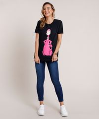Blusa-Feminina-Dino-Os-Flintstones-Manga-Curta-Decote-Redondo-Preta-9801375-Preto_3