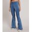 Calca-Jeans-Feminina-Flare-Cintura-Super-Alta-com-Barra-Desfiada--Azul-Medio-9833812-Azul_Medio_1