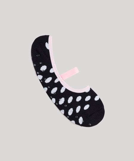 Meia-Sapatilha-Feminina-Estampada-de-Poa-Preto-9834876-Preto_1 Meia-Sapatilha-Feminina-Estampada-de-Poa-Preto-9834876-Preto_1