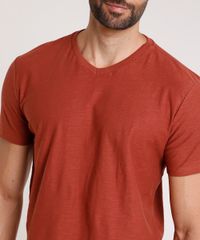 Camiseta-Masculina-Basica-Flame-Manga-Curta-Gola-V-Cobre-9595137-Cobre_4