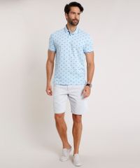 Polo-Masculina-em-Piquet-Comfort-Fit-Estampada-Mini-Print-Caranguejo-Manga-Curta-Azul-Claro-9726077-Azul_Claro_3