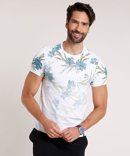 Camiseta-Masculina-Slim-Estampada-Floral-Degrade-Manga-Curta-Gola-Careca-Branco-9748095-Branco_1