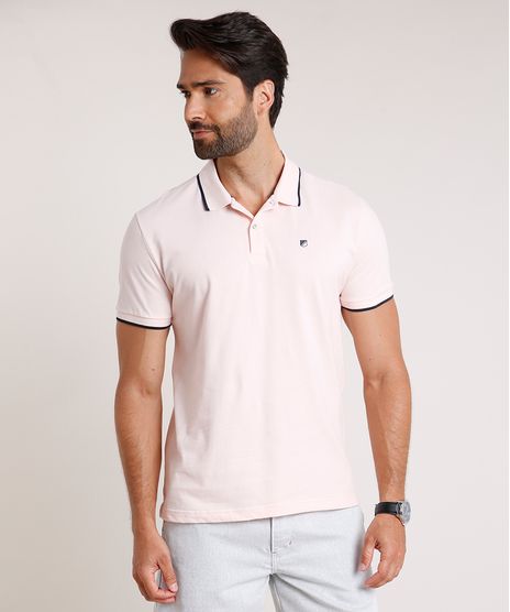 Polo-Masculina-em-Piquet-Comfort-Fit-com-Bordado-Manga-Curta-Rosa-Claro-9886073-Rosa_Claro_1