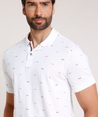 Polo-Masculina-em-Piquet-Comfort-Fit-Estampada-Mini-Print-Manga-Curta-Off-White-9717398-Off_White_4