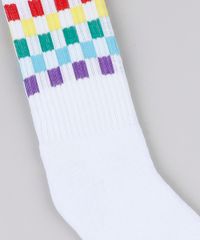 Meia-Feminina-Arco-Iris-Quadriculada-Cano-Alto-Branca-9856783-Branco_2