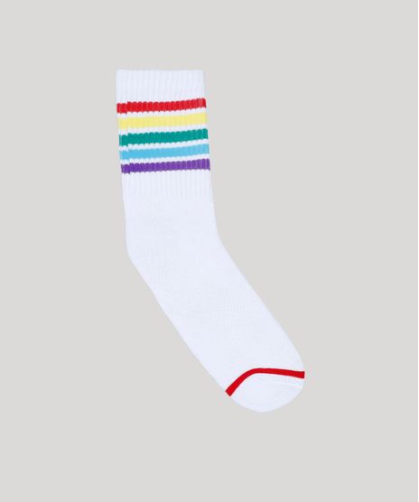 Meia-Feminina-Arco-Iris-Cano-Alto-Branca-9856782-Branco_1