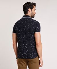 Polo-Masculina-em-Piquet-Slim-Estampada-Mini-Print-Geometrica-Manga-Curta-Preta-9722031-Preto_2