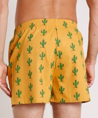 Samba-Cancao-Masculina-Estampada-de-Cacto-Mostarda-9787866-Mostarda_2