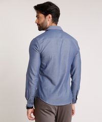 Camisa-Masculina-Slit-Fit-com-Bordado-Manga-Longa-Azul-Escuro-9508842-Azul_Escuro_2