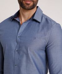 Camisa-Masculina-Slit-Fit-com-Bordado-Manga-Longa-Azul-Escuro-9508842-Azul_Escuro_4