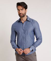Camisa-Masculina-Slit-Fit-com-Bordado-Manga-Longa-Azul-Escuro-9508842-Azul_Escuro_5