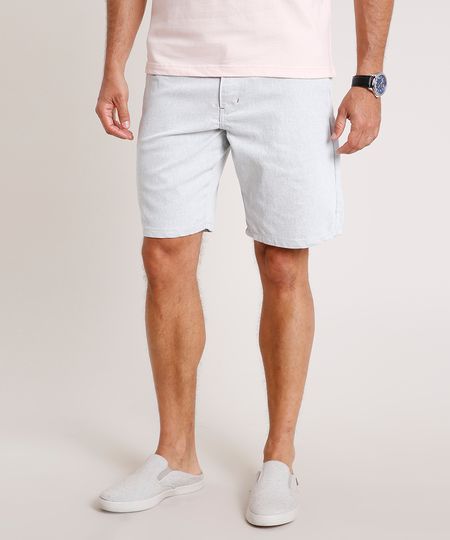 Bermuda-Masculina-Slim--Alfaiatada-Cinza-Mescla-Claro-9766932-Cinza_Mescla_Claro_1