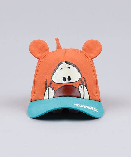 Bone-Infantil-Carnaval-Tigrao-Aba-Curva-com-Orelhas-Laranja-9888501-Laranja_1