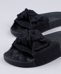 Rasteirinha-Feminina-Birken-Moleca-com-Brilho-e-Laco--Preta-9904385-Preto_2