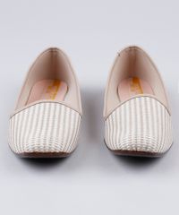 Slipper-Feminino-Moleca-Listrado-Texturizado-com-Lurex--Bege-Claro-9903660-Bege_Claro_4