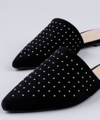 Mule-Feminino-Via-Uno-Bico-Fino-em-Camurca-com-Tachas-Preto-9850968-Preto_2