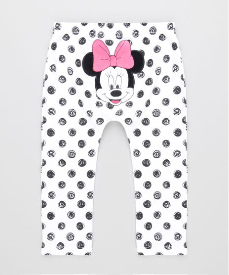 Calca-Estampada-Minnie-em-Algodao---Sustentavel-Branca-8499297-Branco_1