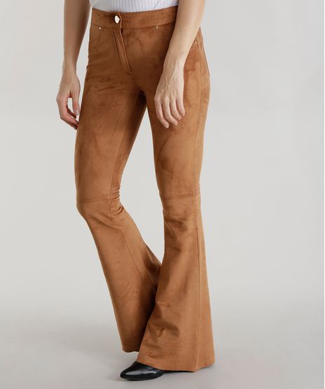 Calca-Flare-em-Suede-Caramelo-8540734-Caramelo_1