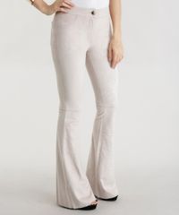 Calca-Flare-em-Suede-Bege-Claro-8540734-Bege_Claro_1