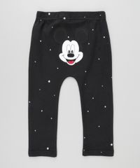 Calca-Estampada-Mickey-em-Algodao---Sustentavel-Preta-8499495-Preto_1