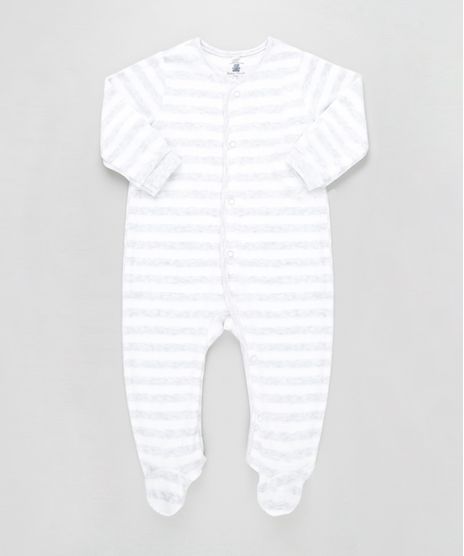 Macacao-Unissex-Listrado-em-Plush-de-Algodao---Sustentavel--Branco-8481100-Branco_1
