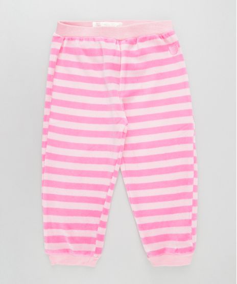 Calca-Listrada-em-Plush-de-Algodao---Sustentavel-Rosa-8479286-Rosa_1