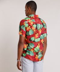 Camisa-Masculina-Tradicional-Estampada-de-Caju-Manga-Curta--Vermelha-9820318-Vermelho_2