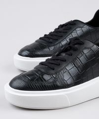 Tenis-Feminino-Oneself-Flatform-Texturizado-Croco-Preto-9839201-Preto_2