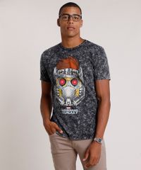 Camiseta-Masculina-Peter-Quill-Guardioes-da-Galaxia-Marmorizada-Manga-Curta-Gola-Careca-Preta-9737514-Preto_1