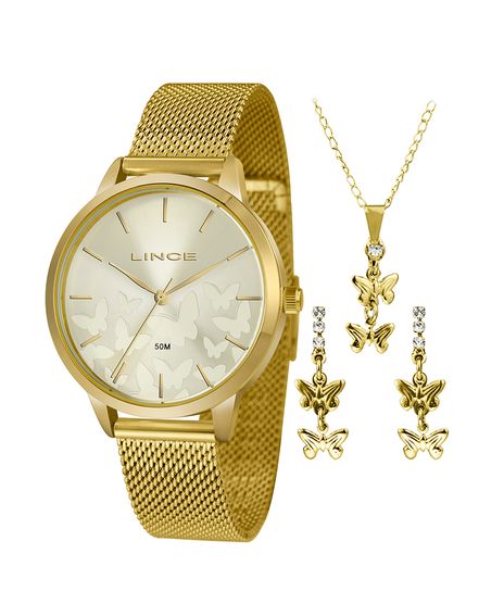 Kit-de-Relogio-Analogico-Lince-Feminino---Brinco---Colar----LRG4601L-KW01C1KX-Dourado-9921010-Dourado_1