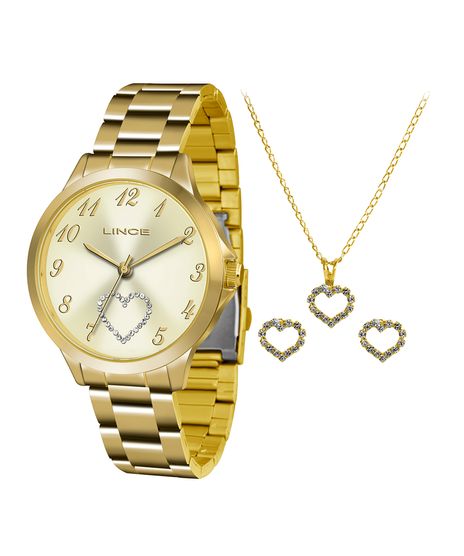 Kit-de-Relogio-Analogico-Lince-Feminino---Brinco---Colar----LRG4454L-KT51C2KX-Dourado-9921006-Dourado_1