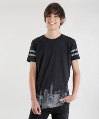 Camiseta-Longa-com-Estampa-Preta-8625066-Preto_1