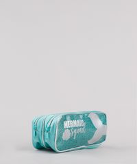 Estojo-Escolar-Infantil-Sereia--Mermaid-Squad--com-Brilho-e-Divisorias-Verde-Claro-9594227-Verde_Claro_3